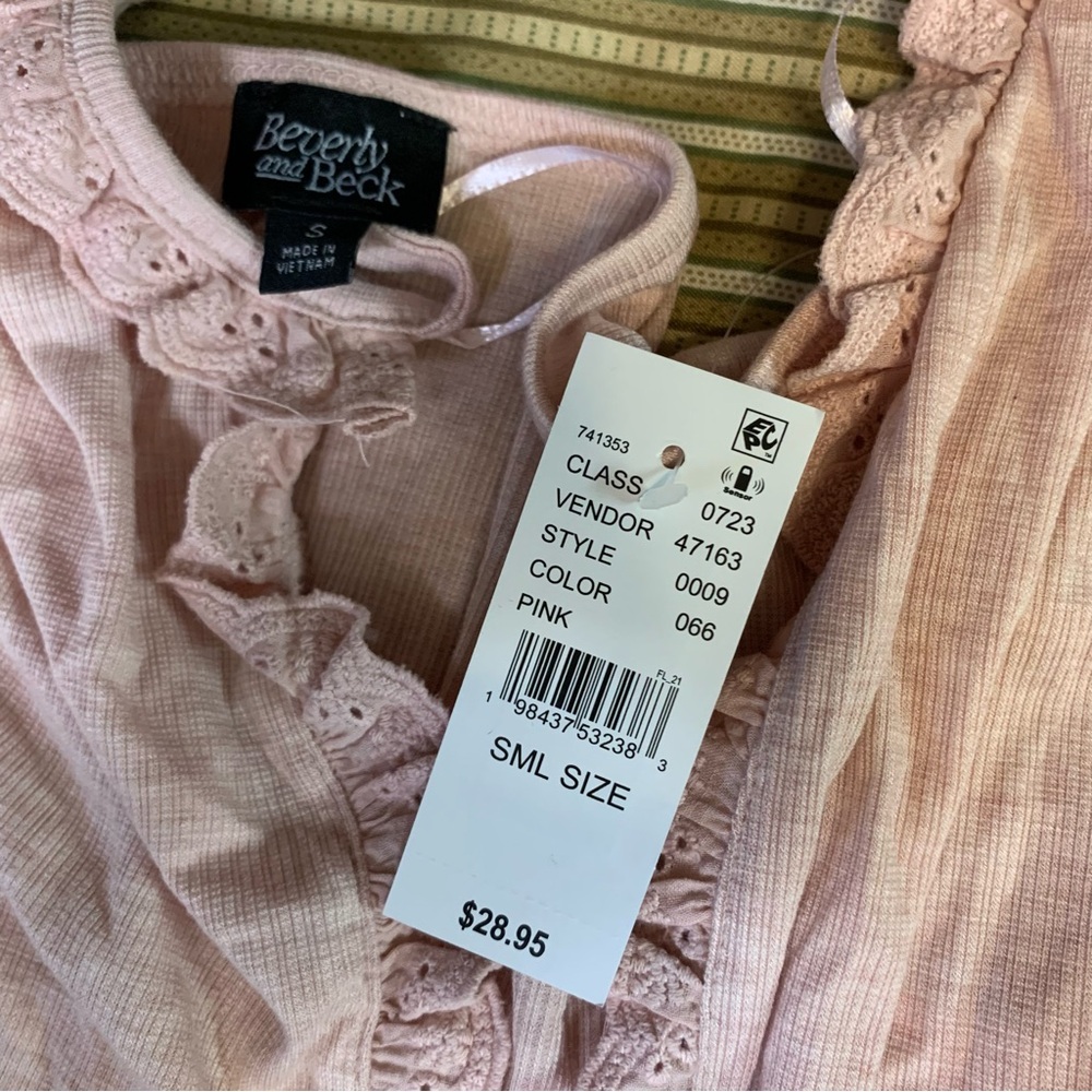 Pink Ruffle Trim Halter Top - Picture 5 of 5